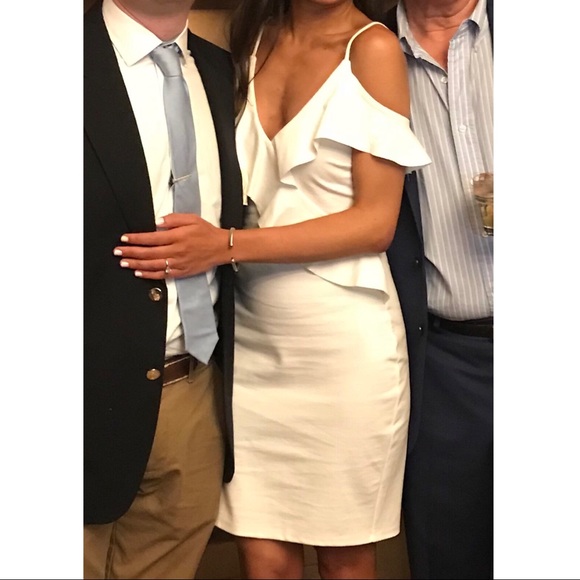 White Midi Dress AQUA - Picture 3 of 8